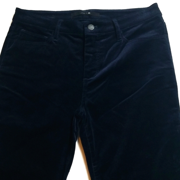 Joe's Jeans Icon Mid-rise Skinny Ankle in Navy Blue Velvet - Picture 4 of 10